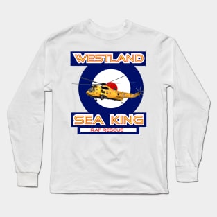 Westland Sea King Search and rescue helicopter in RAF roundel, Long Sleeve T-Shirt